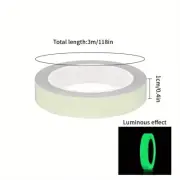 1 Roll1Cm*3M Luminous Tape Stair Fire Warning Stickers Stage Green Fluorescent A