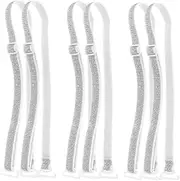 [LIFKOME] Nylon Bra Straps 6 Pcs Fashionable Back Design Adjustable Elastic Shoulder Straps for Dresses and Lingerie