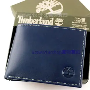 🇺🇸Timberland專櫃正品🇺🇸海軍藍牛皮上翻照片夾皮夾 短夾 禮盒附新款提袋🆓 男生皮夾 男用