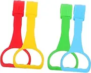 TOYANDONA 4 Pcs Pull Up Rings Crib Hook Rings for Walking Training Balance Support and Upper Body for Boy Girl Learning to Stand