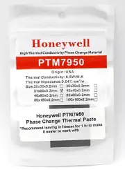 Honeywell PTM7950 31x50mm Phase Change Thermal Paste Laptop CPU Graphics