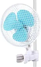 Auto Oscillating Grow Tent Clip Fan 2-Speed Portable 6 inch Personal Fan with Heavy Duty Clamp For Hydroponic,Camping,Office