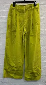 New Boden Chiswick Corduroy Wide Leg Pant Kiwi Size 6Regular