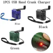1 * Hand Crank Phone Charger Generator Manual Dynamo Mobile Charge New