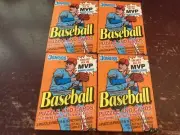 1990 Donruss Major League Baseball Lot Of 4 UNOPENED Wax Packs 16 Cards Each