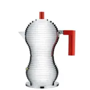 NEW Alessi Pulcina Red Espresso Coffee Maker 3 Cups