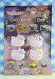 【震撼精品百貨】Hello Kitty 凱蒂貓~KITTY立體鑽貼紙-彩色粉