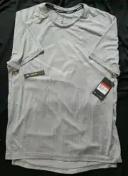 NIKE TechKnit Ultra Running Shirt Silver Gray Men’s Large L AJ7615-056 New NWT
