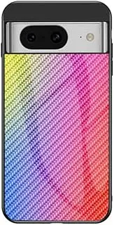 Compatible with Google Pixel 6 5G Case,Anti-Drop 2 in 1 (PC Glass Back Panel+TPU) Phone Case Cover Pink