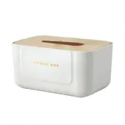 Wooden Lid Paper Towel Box Tissue Holder Napkin Organiser for Home Kitchen