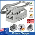 Stainless French Fries Slicer Potato Chip Cutter Chipper Chopper Maker +2 Blades