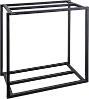 GEX Aqua Rack Steel 600BK for Aquariums Width 23.6 x Depth 11.8 inches (60 x 30 cm), Assembly Type Aquarium Stand, 2 Levels Top and Bottom Installation, Black