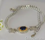 Solid Australian Black Opal Bracelet Adjustable Chain Silver Gold N1 Body Tone