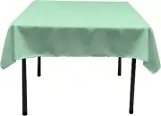 Polyester Poplin Square Tablecloth, 52 by 52-Inch, Mint
