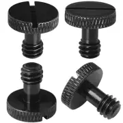 Camera Screw 4PCS 1/4 Slotted Screw for Camera Ttripod Quick Release Plate