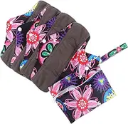 HOODANCOS 6Pcs Washable Bamboo Charcoal Sanitary Pads for Women Portable Menstrual Cushions with Pouch Comfortable Reusable Nursing Mats for Travel Outdoor Use