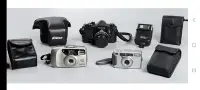 在飛比找Yahoo!奇摩拍賣優惠-【瑪麗小舖】早期日本Nikon底片相機等共4件(((未測試)