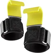 rockible 2 Pieces Weight Lifting Hooks Powerlifting Grips Fitness Premium Workout Straps Wrist Support Padding for Pull Ups Exercise