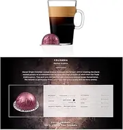 Nespresso Coffee 50 Pods Compatible with VERTUOLINE Vertuo Line Machines Espresso Flavored Capsules Light/Medium/Dark Roast (All Flavors) (50 Colombia Master Origin (Sweet Fruit))
