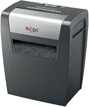 Rexel Momentum X308 Cross Cut Paper Shredder, Shreds 8 Sheets, 15 Litre Bin, Heavy Duty, Black
