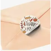 500 Pieces Thank You Stickers - Fall Design- Thanksgiving