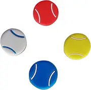 Kisangel 4pcs Tennis Shock Absorber Rackets Tennis Grip Tennis Overgrip Tennis Racket Tennis Balls Dampers Squash Racket Racquet Badminton Shuttlecock Badminton Racket Vibration