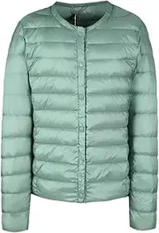 [Jegsnoe] Lightweight Women Down Jacket Spring Autumn Warm Slim Fashion Coat