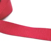 Canvas Red Webbing Roll 1.5" Width Strap for Belts, Bags, Crafts 4yards