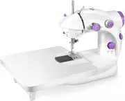 Portable Sewing Machine with Extension Table and Light, Mini Handheld Sewing ...