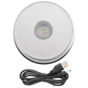 Display Turntable Base for Crystals Glass Art,LED Colored Rotating Crystal6346