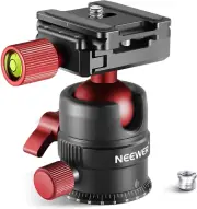 NEEWER Tripod Head, 360° Rotating Panoramic Ball Head with 1/4” Quick Shoe Pl...