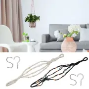 Macrame Plant Hanger Net Hanging Flower Pot Holders Indoor Outdoor tylGw