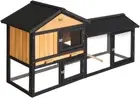 Chicken Coop Large Rabbit Hutch Coops Wooden Pet House Run Cage Walk in Door Gu
