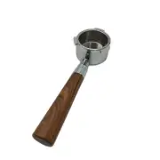 NEW 51mm Espresso Bottomless Coffee Portafilter Filter Basket Wooden Handle