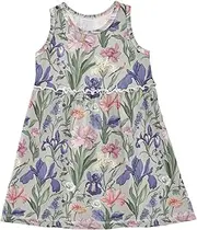 [Caihoyu] Girl Easter Dress Toddler A-line Party Dresses Summer Active Playwear, Multicolor03, 3 Years