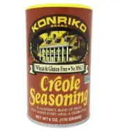 Konriko - Creole Seasoning 6 oz (Pack of 6) - Wheat Free - Gluten Free - No MSG