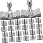 100Pcs Wooden Candle Wick Tabs Durable Metal Candle Wick Holders for DIY Candle Making Reusable Safe Wick Sustainers for All Candle for Craft Lovers Present
