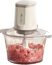 Electric Food Processor, 2L Electric Chopper with Meat Grinde&rGarlic Chopperr, Multi-Functional Cuisine Blender with 4-Blade X-Blade for Grinding Meat and Vegetables Kitchen Utensils