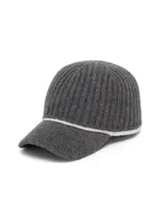 Brunello Cucinelli Virgin Wool Cashmere Silk Blend Knitted Hat