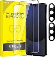 JETech Screen Protector for Samsung Galaxy S24 FE with Camera Lens Protector, Tempered Glass Film, Fingerprint ID Compatible, HD Clear, 2-Pack Each