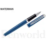 【PENWORLD】法國製 WATERMAN威迪文 雋雅法藍白夾鋼珠筆 W1904600