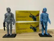 1 Custom Vintage Rocket Firing Boba Fett with Display Box!