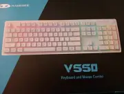 Wireless Gaming Keyboard and Mouse Combo V550 2.4G NIB Rainbow Colors