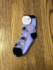 Kids Sock, Size 7-8.5, Purple, FUN STOCKING STUFFER