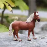 德國SILEG JUNMA模型馬純色逼真淺棕色