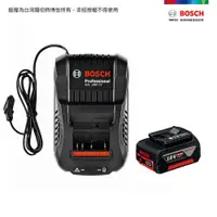 在飛比找特力屋線上購物優惠-[特價](組)BOSCH 18V 4.0Ah電池+充電器