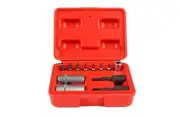 12pc Automotive Air Conditioning Tool: 5PT Torx Bits,SW12,15;2.2,3.2mm Socket