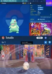Pokemon Scarlet/Violet ✨SHINY TOTODILE EGG 6IV Modest Hatch Your Egg TRADE