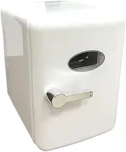 Fenteer Small Skincare Fridge Mini Fridge Multipurpose 4 Liter Compact Refrigerator for Drinks Cosmetic Office Car College, White