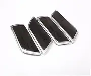 for Discovery 5 L462 2017 2018 4pcs Replacement Parts ABS Gloss Interior Door Panel Cover Trim Trim Interior (Color : Dark Brown)